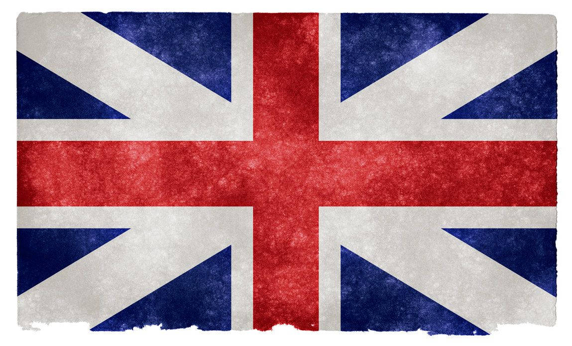 United Kingdom flag, grunge texture, red white and blue colors, SD Desktop Wallpaper