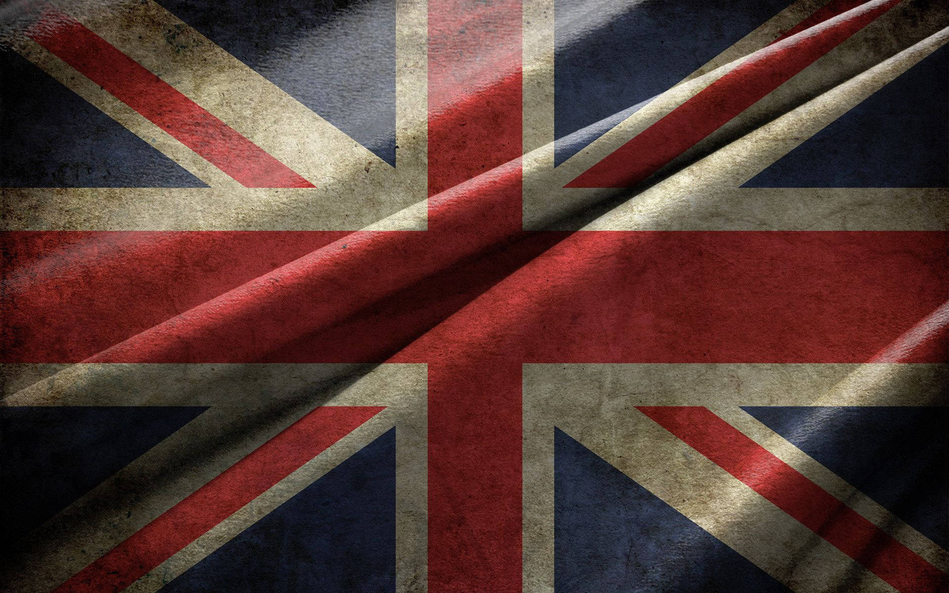 United Kingdom flag, deep red, blue, Full HD Desktop Wallpaper