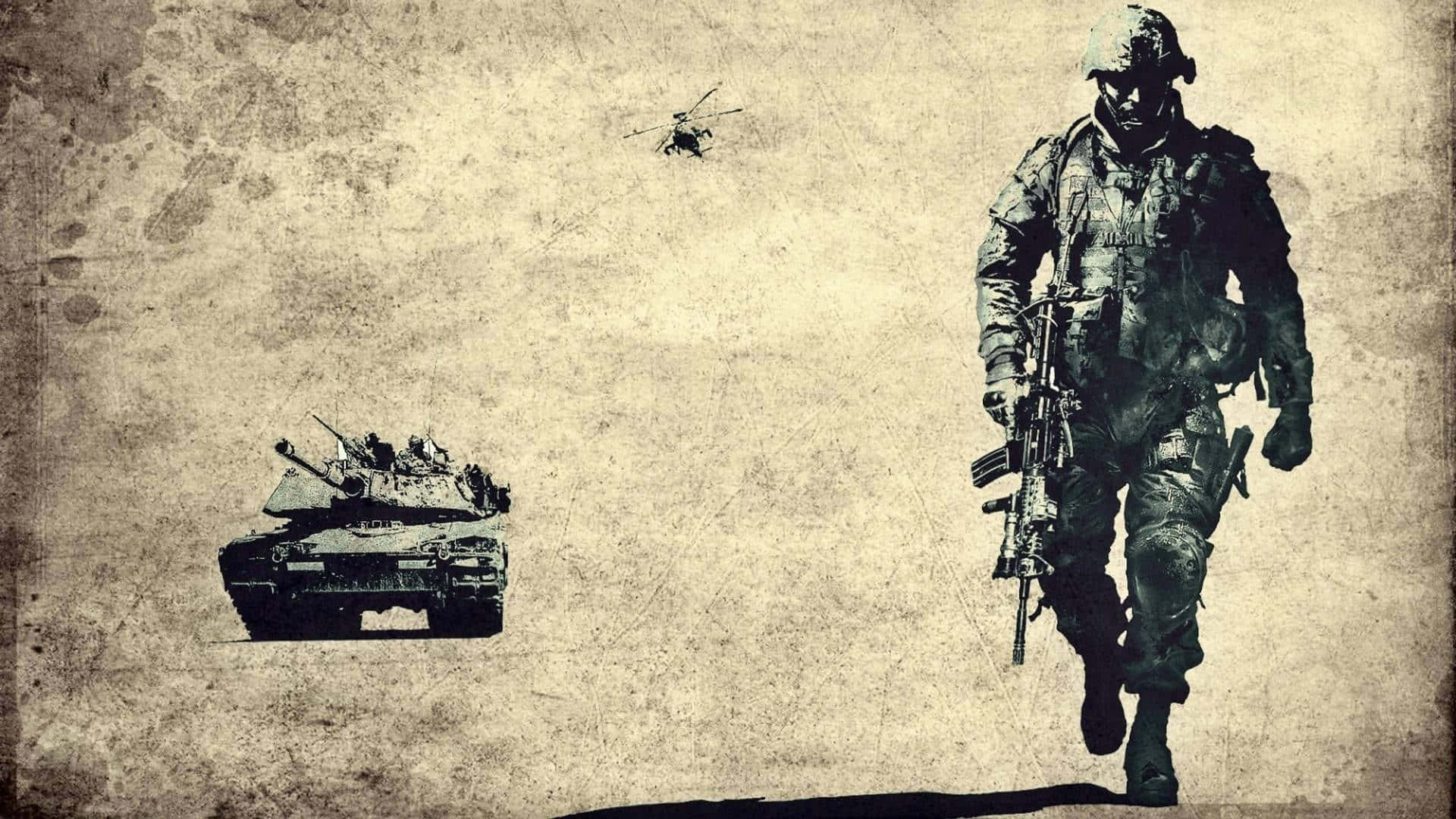 United States Army, tank, helicopter, Full HD Desktop Wallpaper