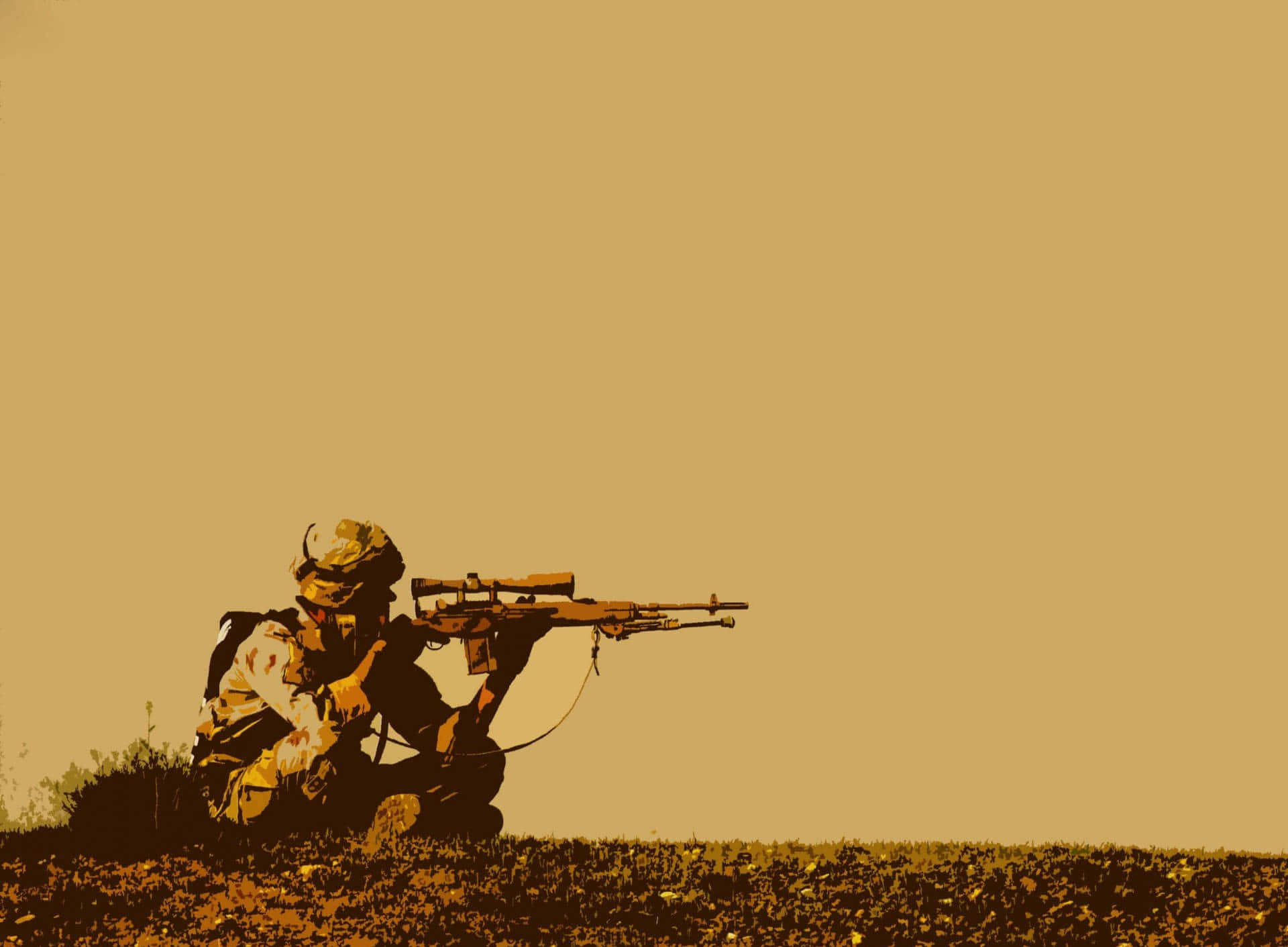 United States Army, camouflage, sniper rifle, Full HD Desktop Wallpaper