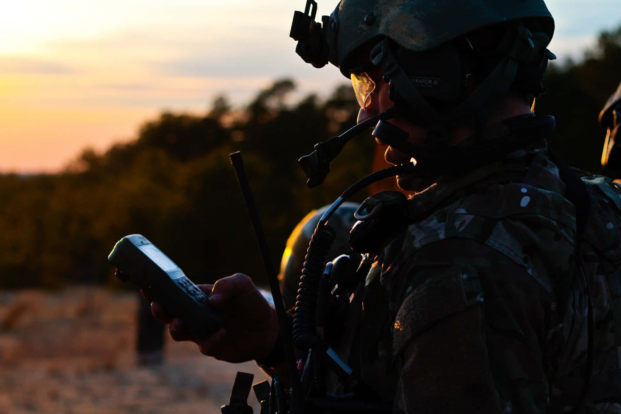 United States Army, camouflage gear, radio, Full HD Desktop Wallpaper