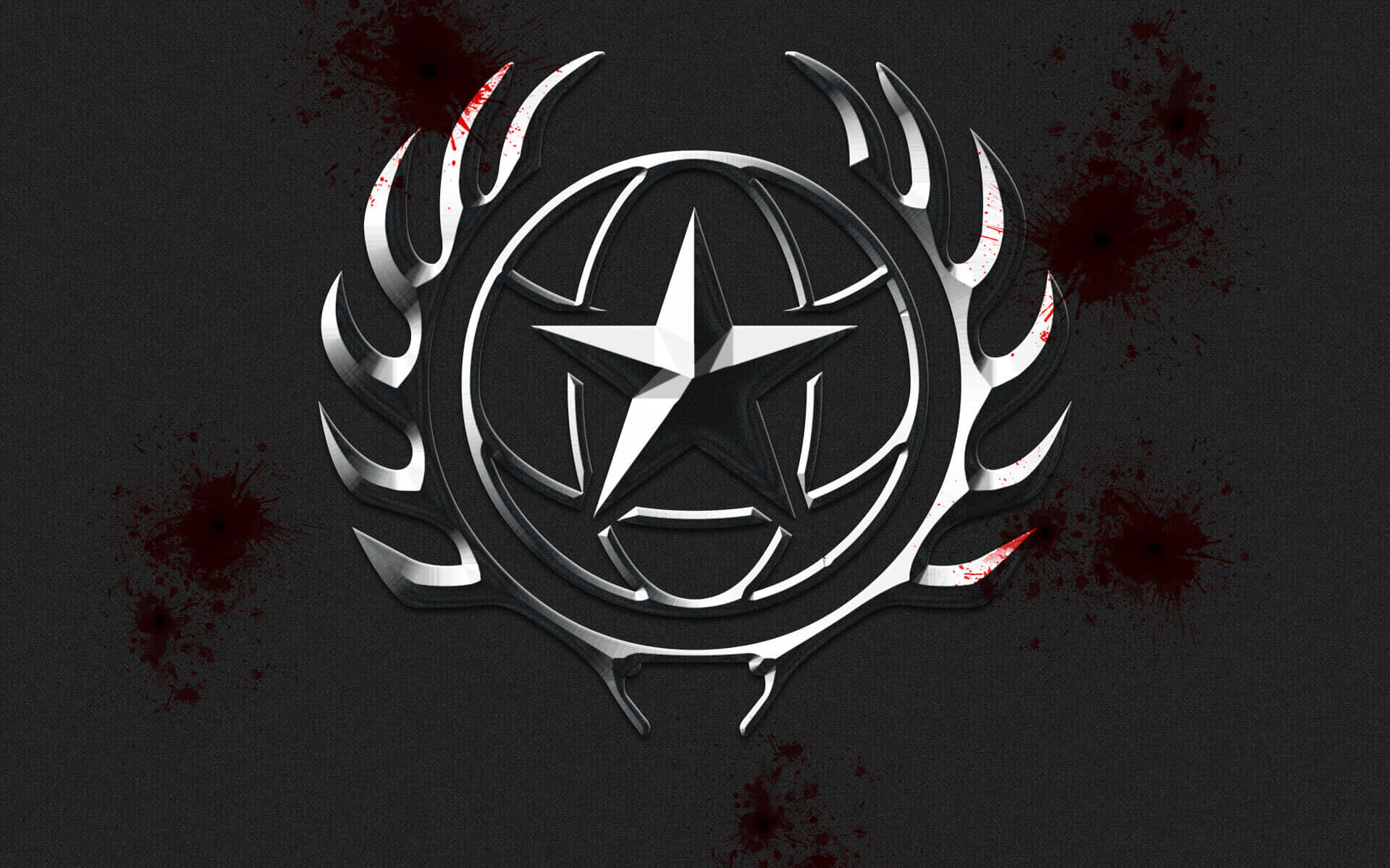 United States Army, metallic star emblem, spiked wings, Full HD Desktop Wallpaper