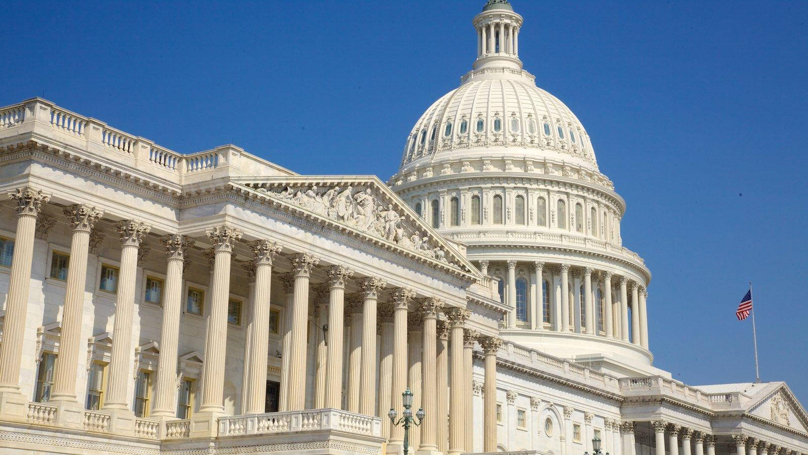 United States Capitol, dome, columns, HD Desktop Wallpaper