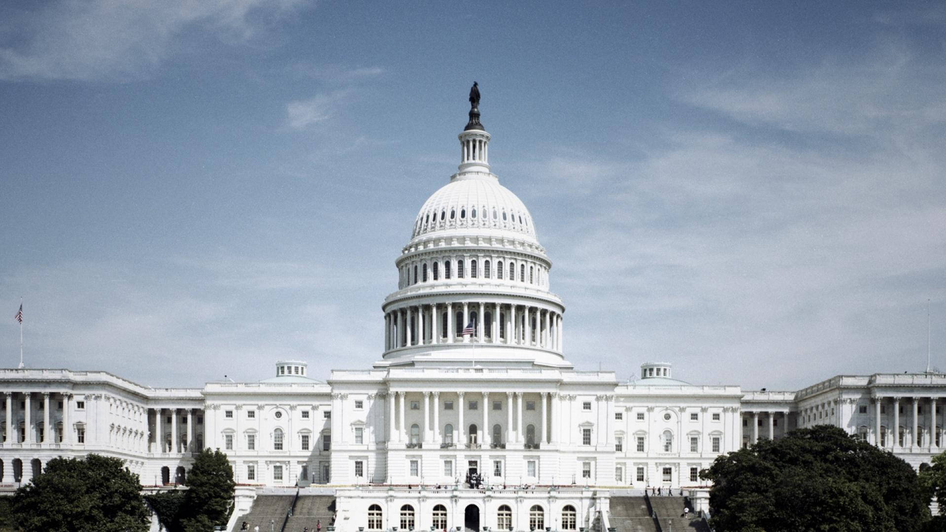 United States Capitol, dome, columns, Full HD Desktop Wallpaper