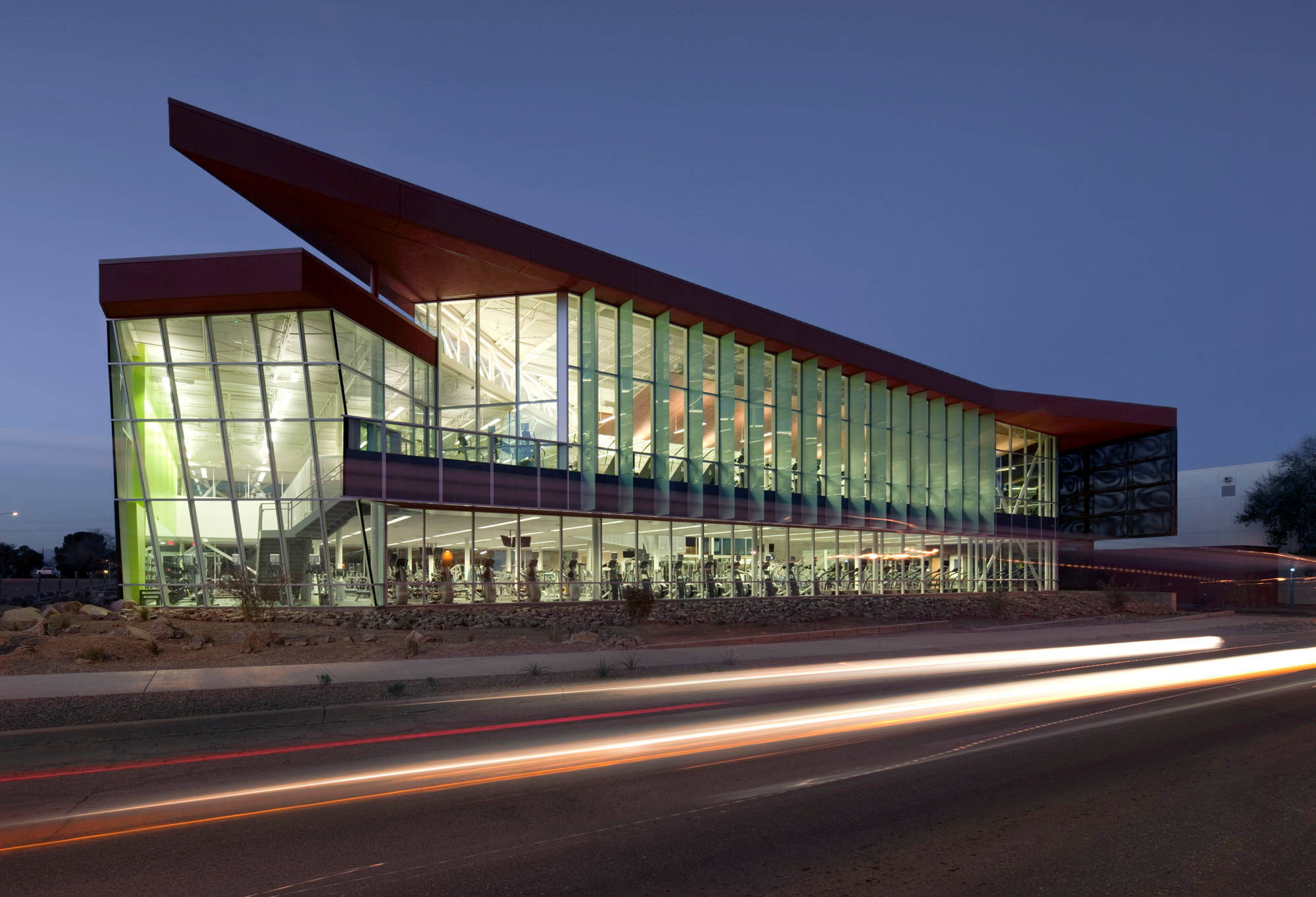 University of Arizona, glass, red steel, Full HD Desktop Wallpaper