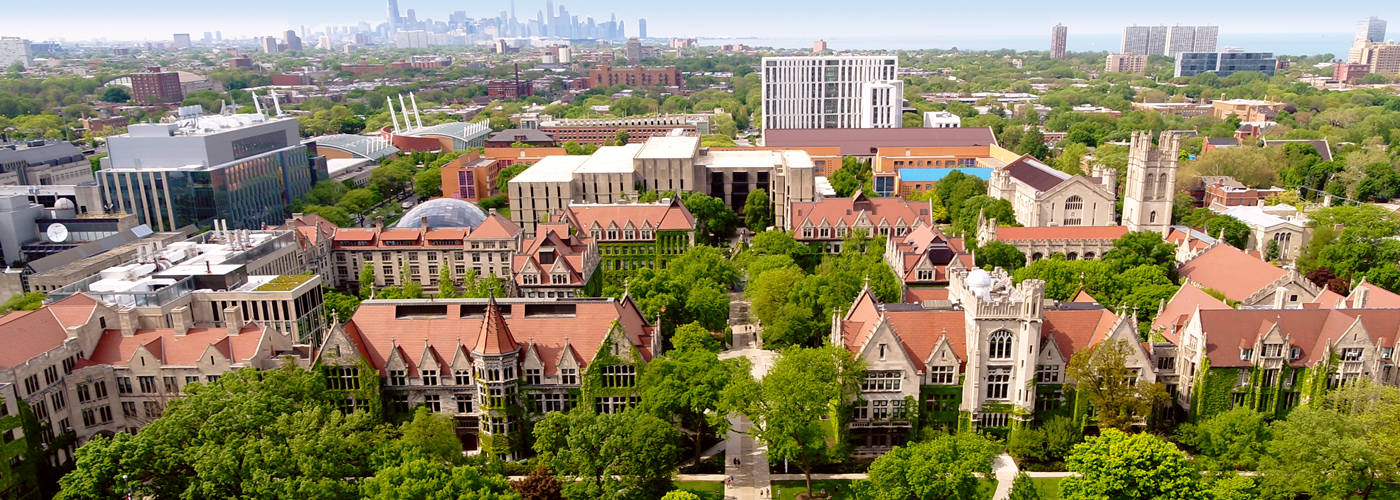 University Of Chicago, Gothic buildings, red-roofed, HD Desktop Wallpaper