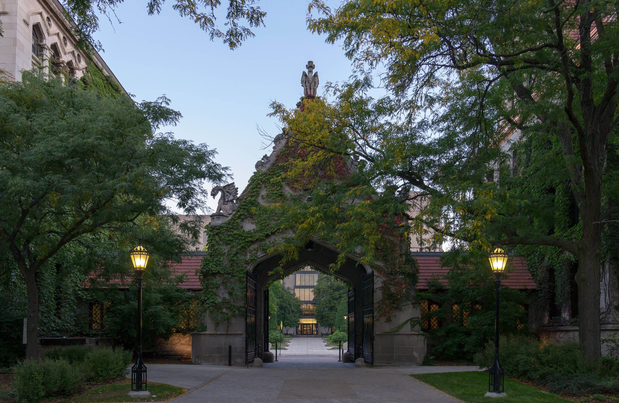University Of Chicago, archway, stone archway, Full HD Desktop Wallpaper