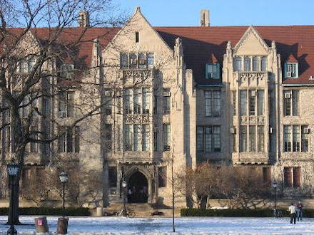 University Of Chicago, red roof, clear blue sky, SD Desktop Wallpaper