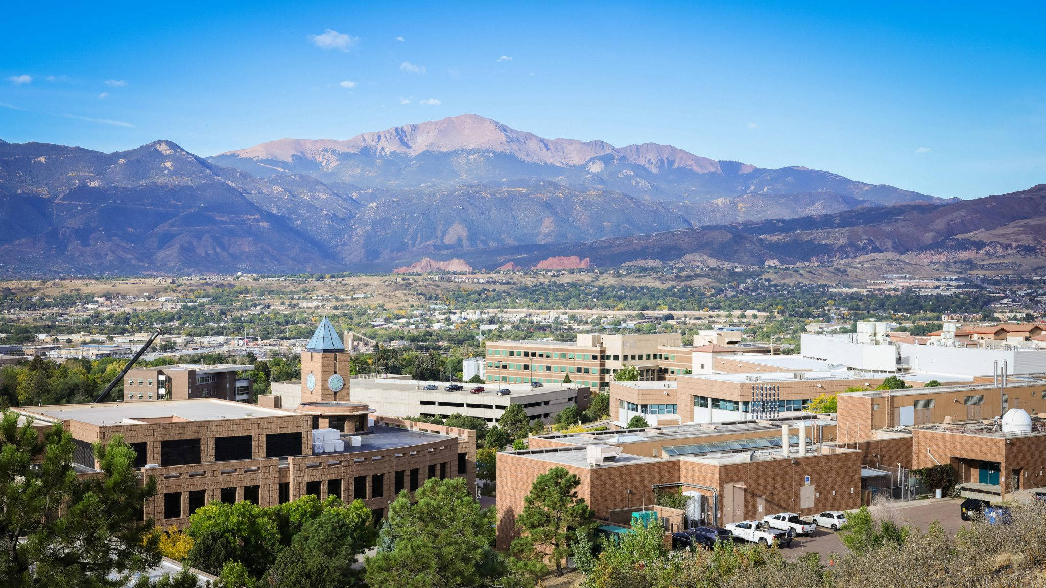 University Of Colorado At Boulder, campus buildings, valley, Full HD Desktop Wallpaper