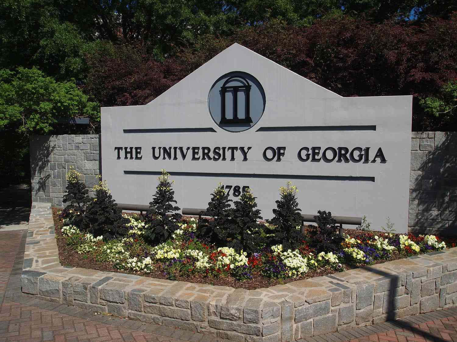 University Of Georgia, monument, white sign, HD Desktop Wallpaper