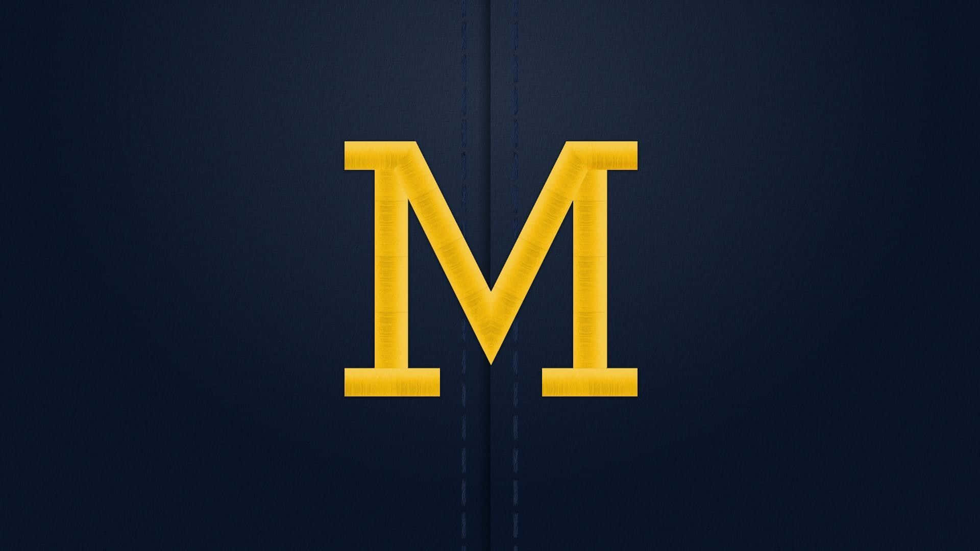 University Of Michigan, yellow, M logo, Full HD Desktop Wallpaper