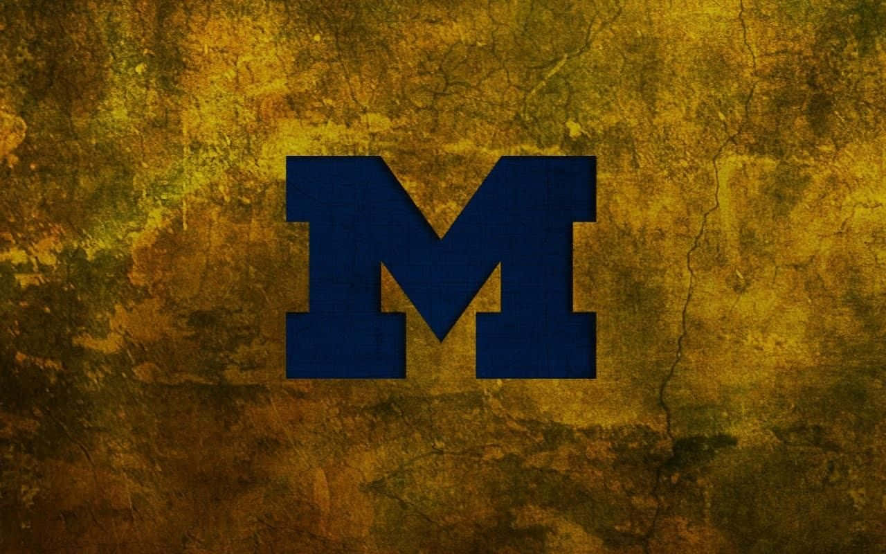 University of Michigan, M logo, bold blue, HD Desktop Wallpaper