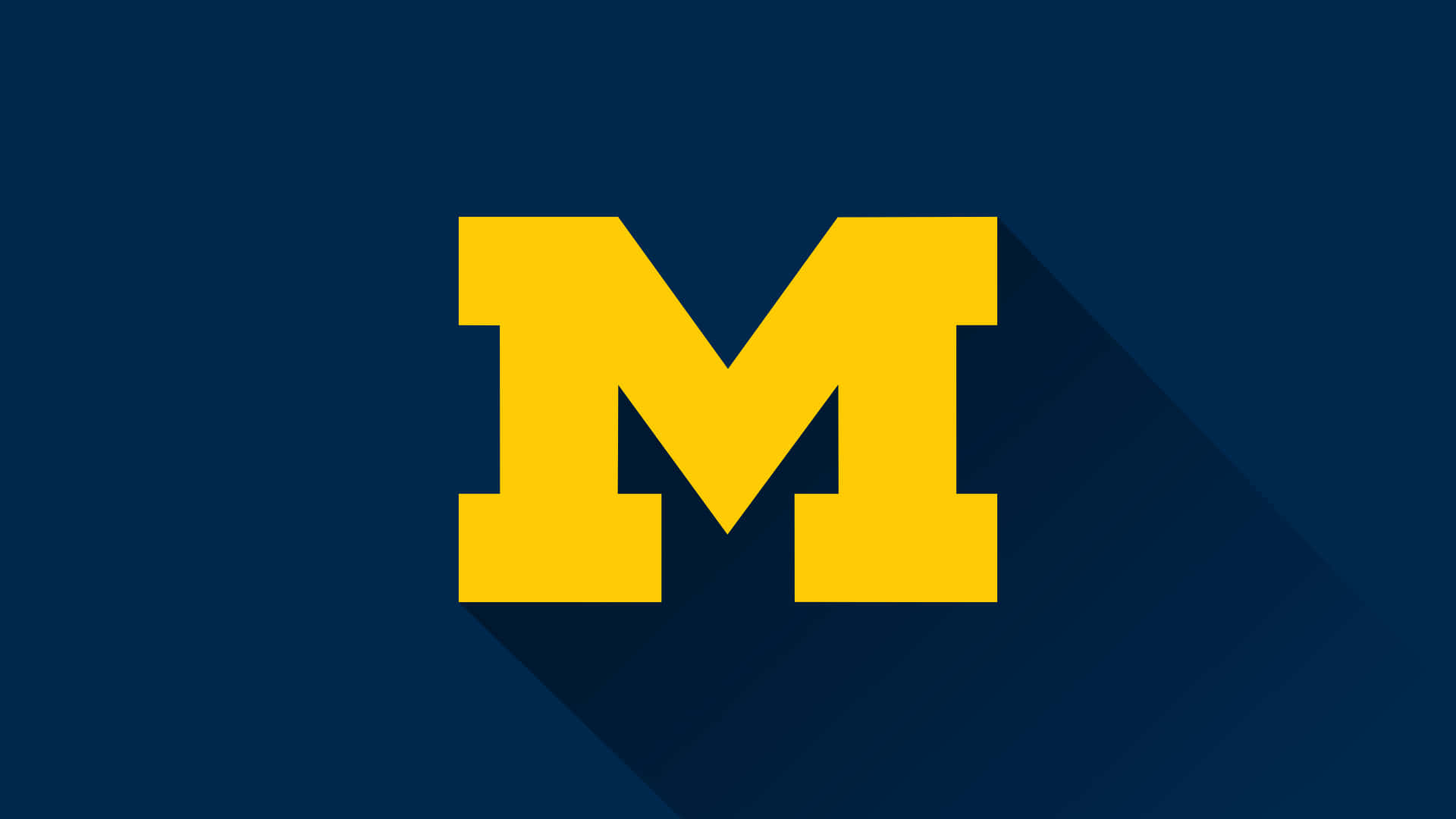 University Of Michigan, yellow, block letter M, Full HD Desktop Wallpaper