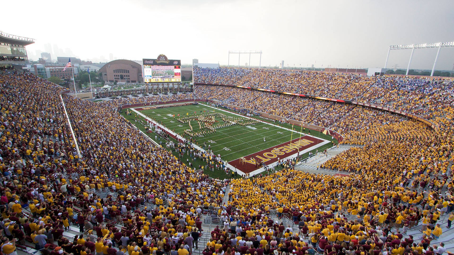 University Of Minnesota, sports complex, football stadium, Full HD Desktop Wallpaper