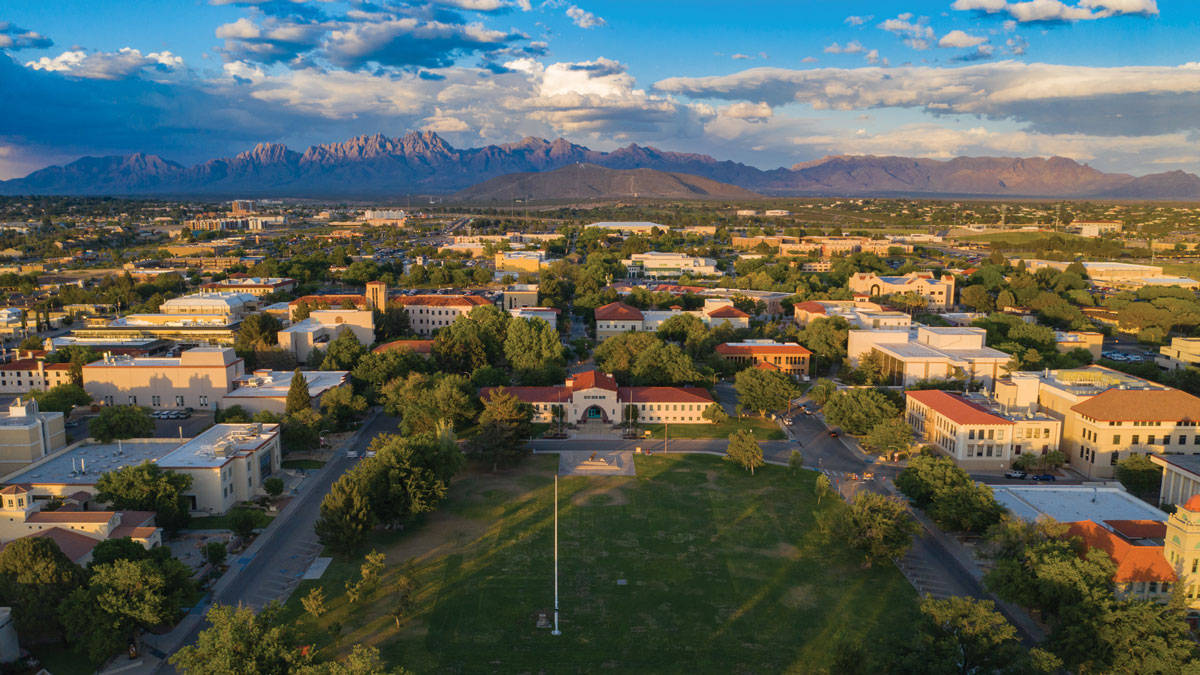 University Of New Mexico, main campus, sunset, SD Desktop Wallpaper