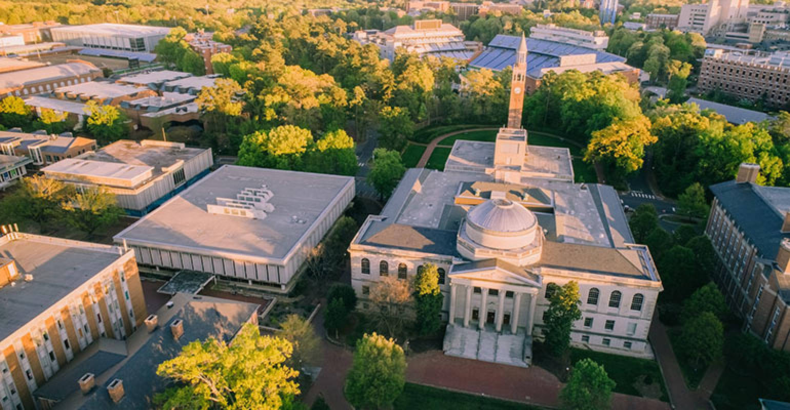 University Of North Carolina, neoclassical university building, dome, HD Desktop Wallpaper