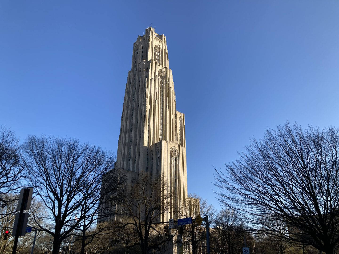 University Of Pittsburgh, Gothic-style, clock tower, HD Desktop Wallpaper