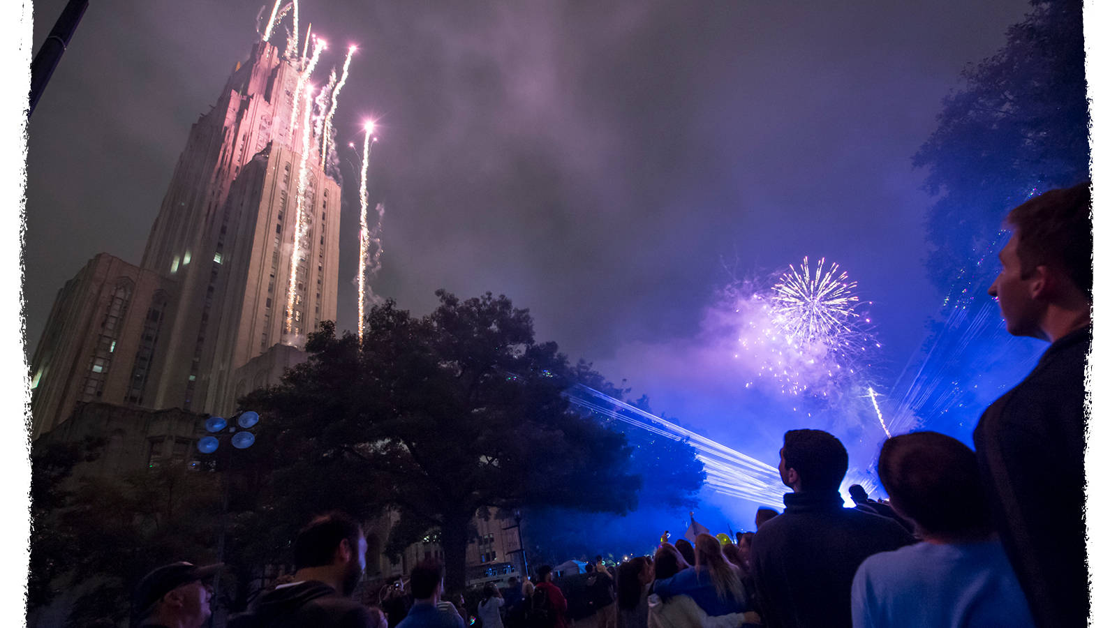 University Of Pittsburgh, fireworks, purple, HD Desktop Wallpaper