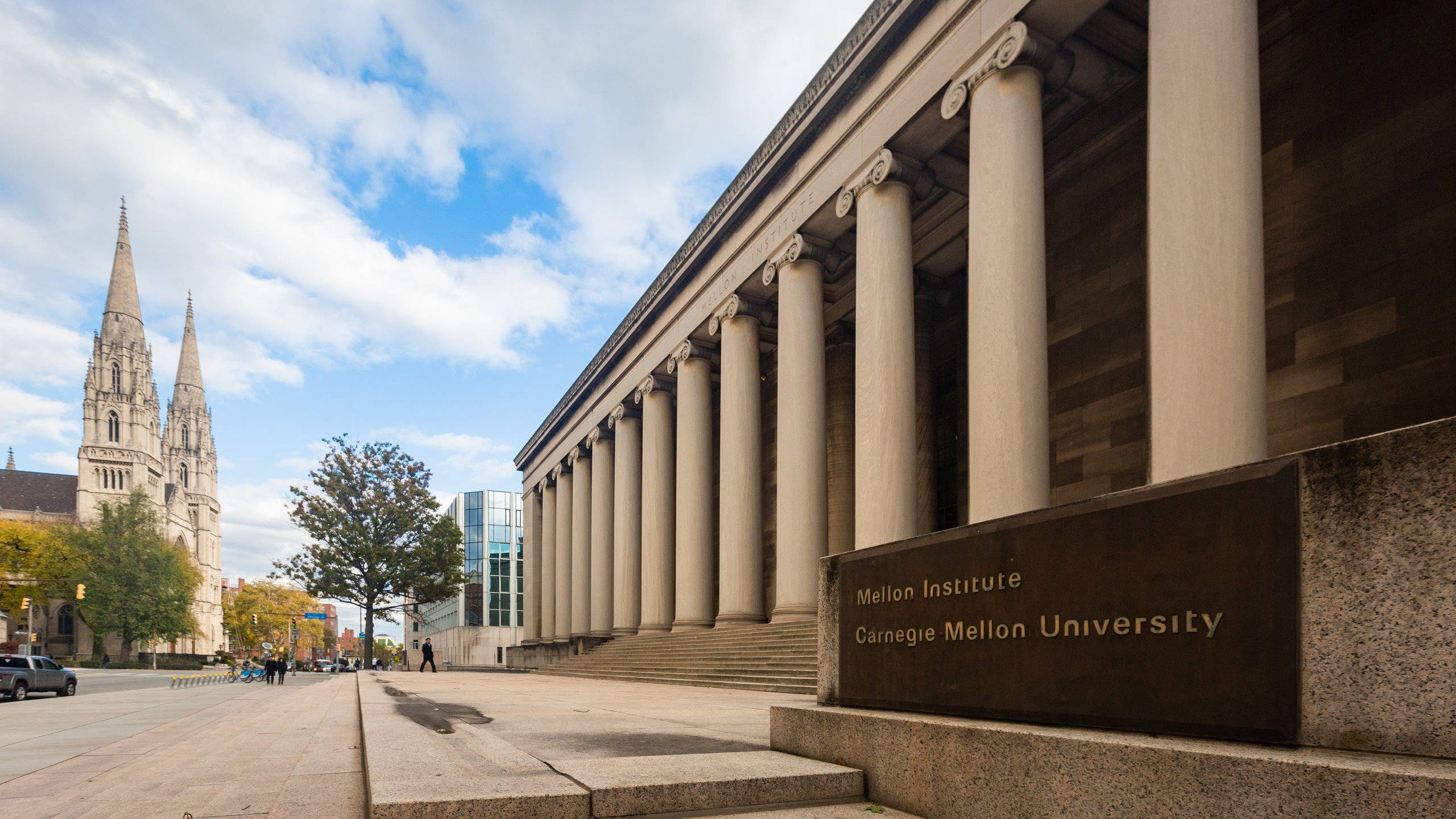 University Of Pittsburgh, Carnegie Mellon University, neoclassical building, 2K Desktop Wallpaper