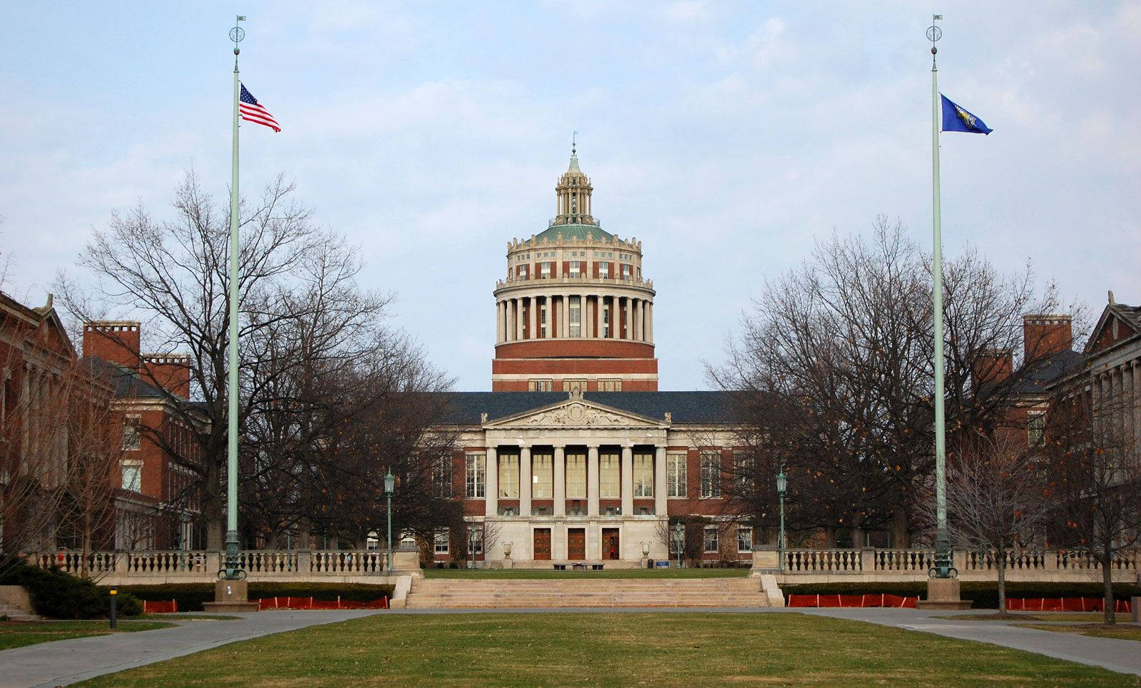 University Of Rochester, neoclassical university building, domed tower, HD Desktop Wallpaper