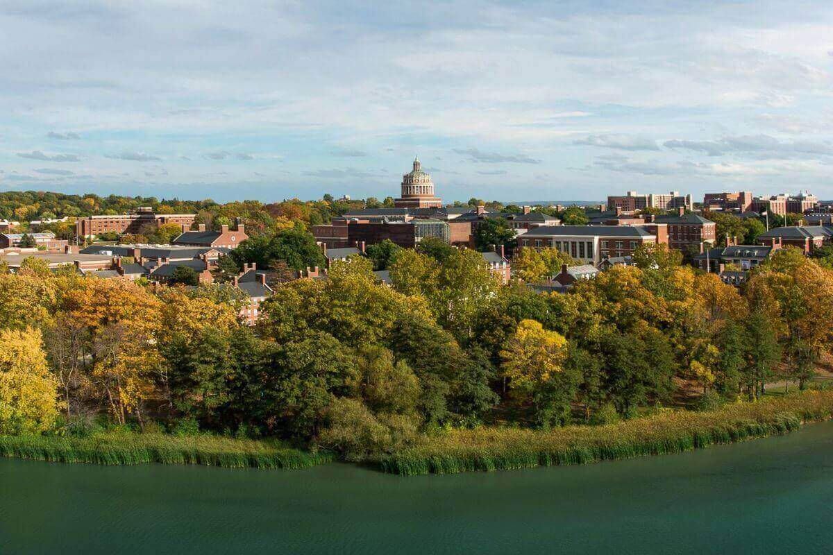 University Of Rochester, historic brick buildings, domed capitol, SD Desktop Wallpaper