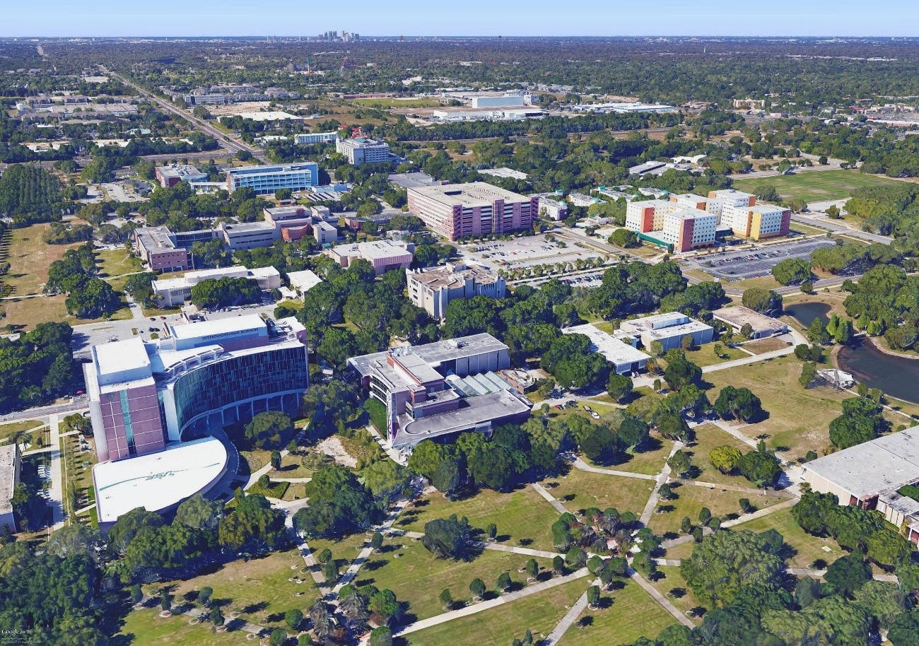 University Of South Florida, campus, modern buildings, HD Desktop Wallpaper