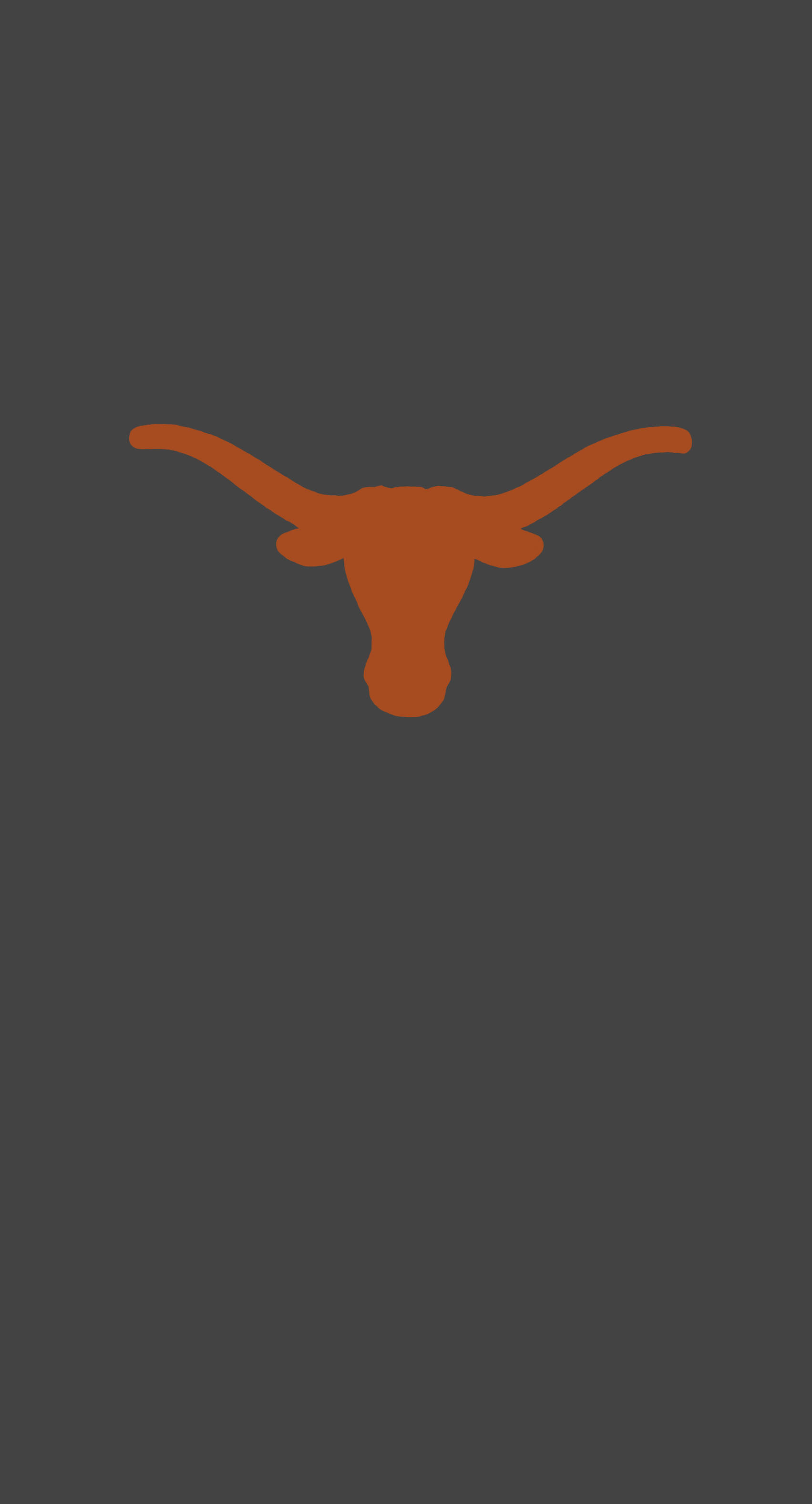 University Of Texas, longhorn silhouette, orange, 2K Phone Wallpaper