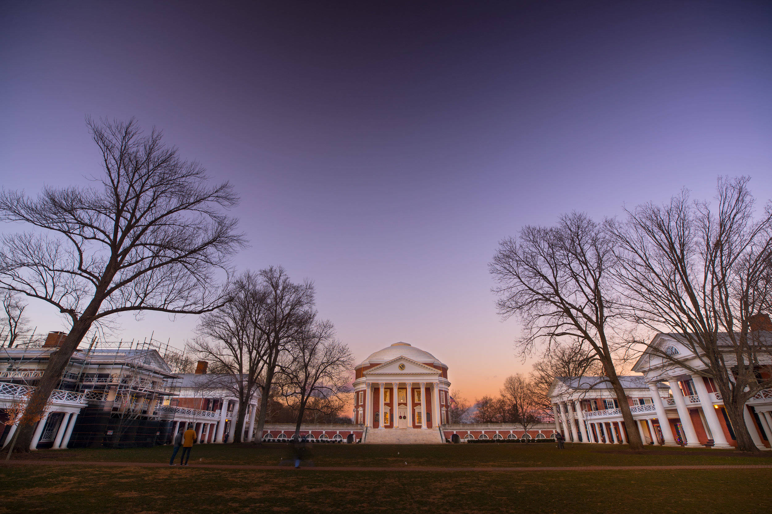 University Of Virginia, neoclassical building, white columns, Full HD Desktop Wallpaper