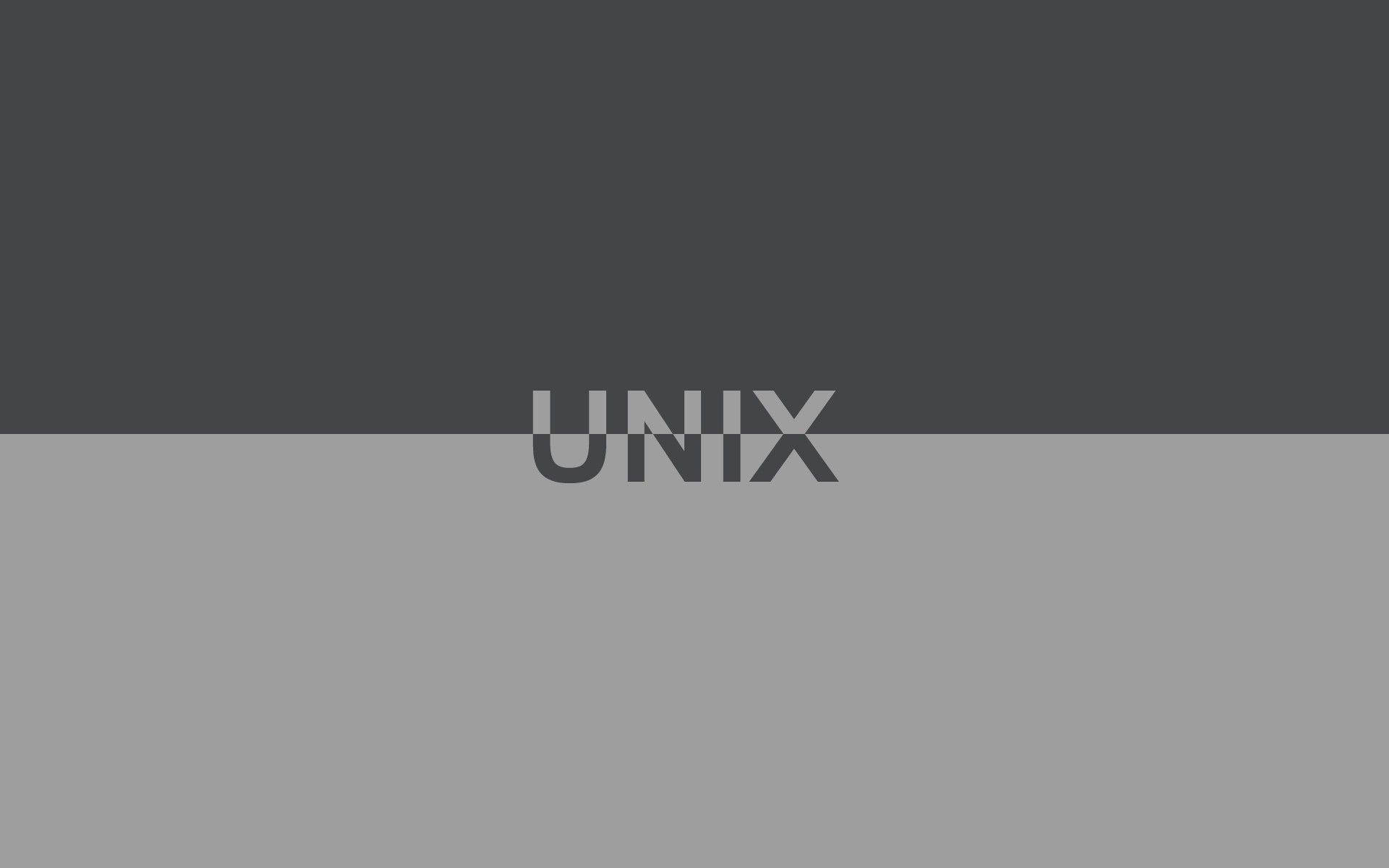 UNIX, grayscale style, split gray background, Full HD Desktop Wallpaper
