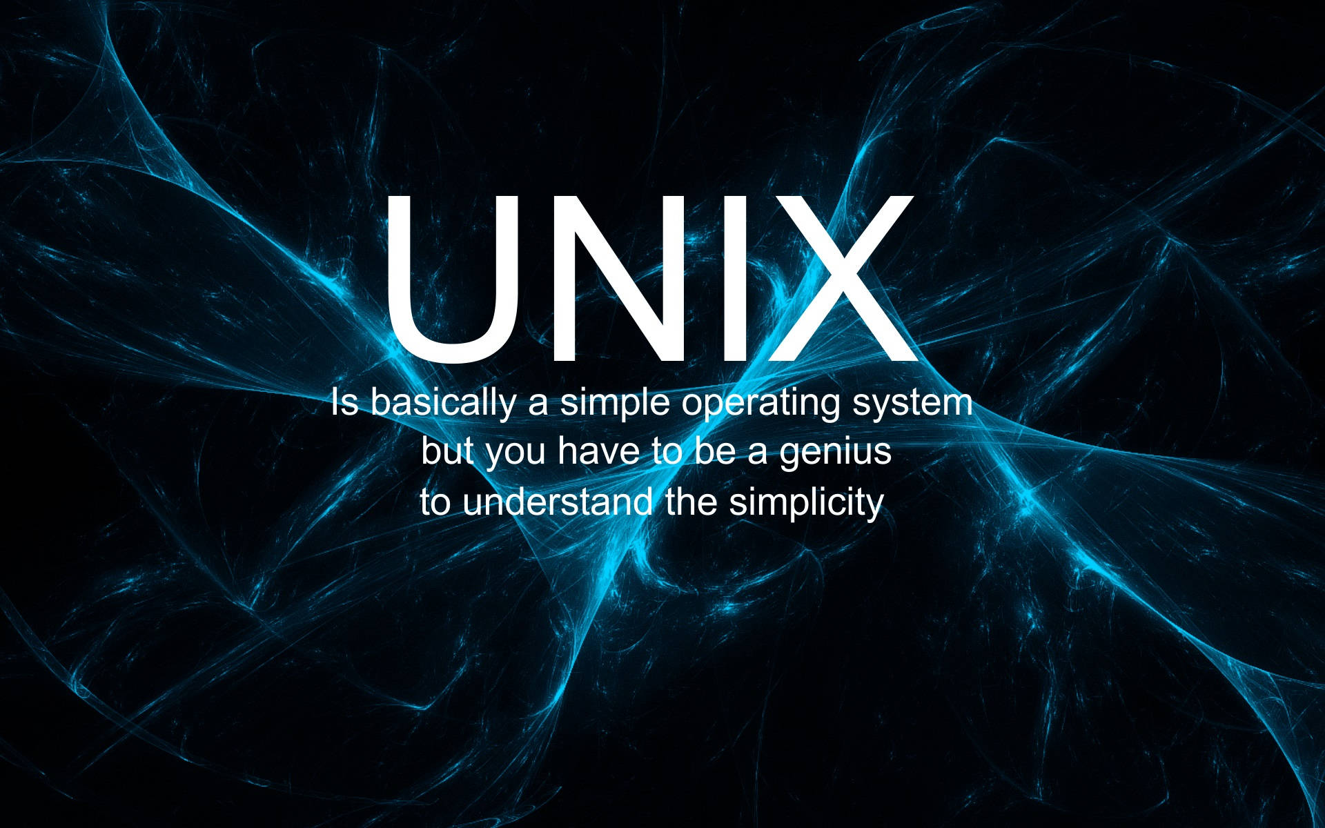 UNIX, white text, dark background, Full HD Desktop Wallpaper