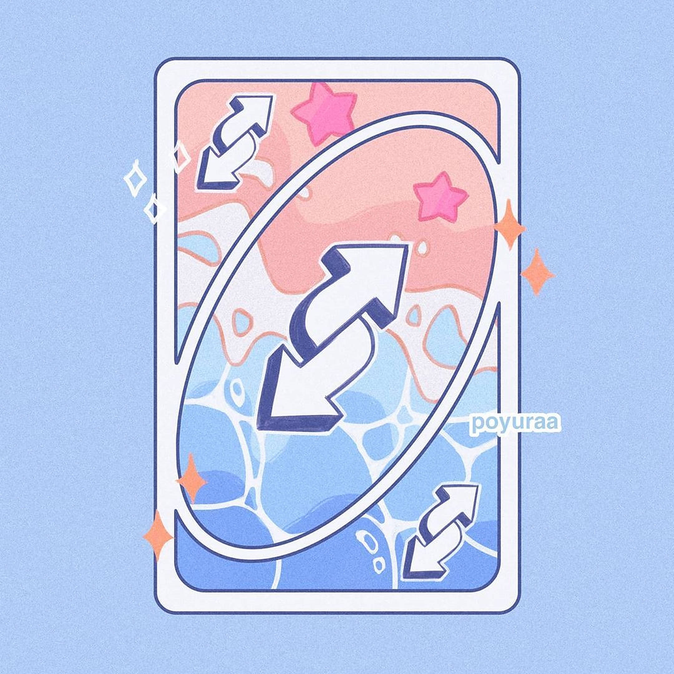 Uno, pink and blue gradient, arrows, Full HD Desktop Wallpaper