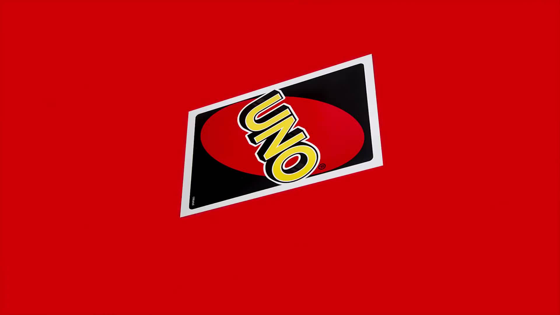 Uno, red oval, bold yellow letters, Full HD Desktop Wallpaper