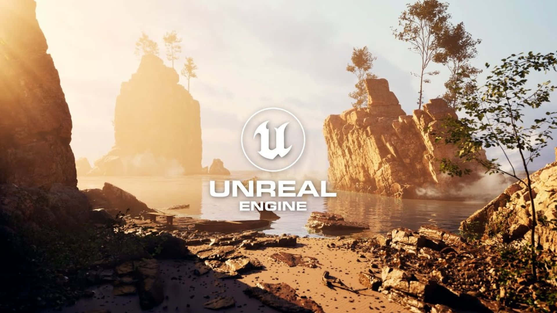 Unreal Engine 5, landscape demo, sunlight, Full HD Desktop Wallpaper
