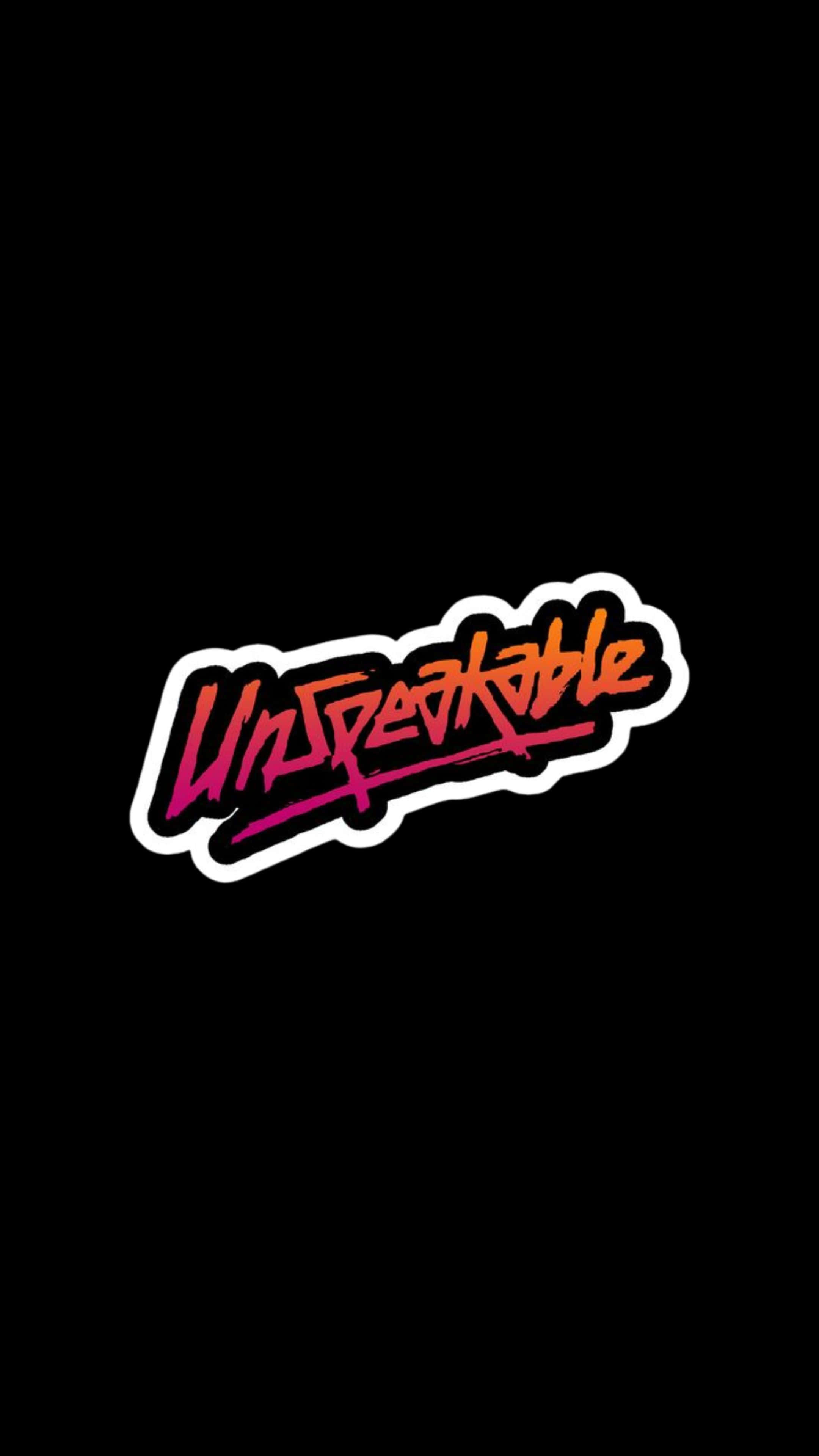 Unspeakable Logo, fiery pink, orange gradients, 4K Phone Wallpaper