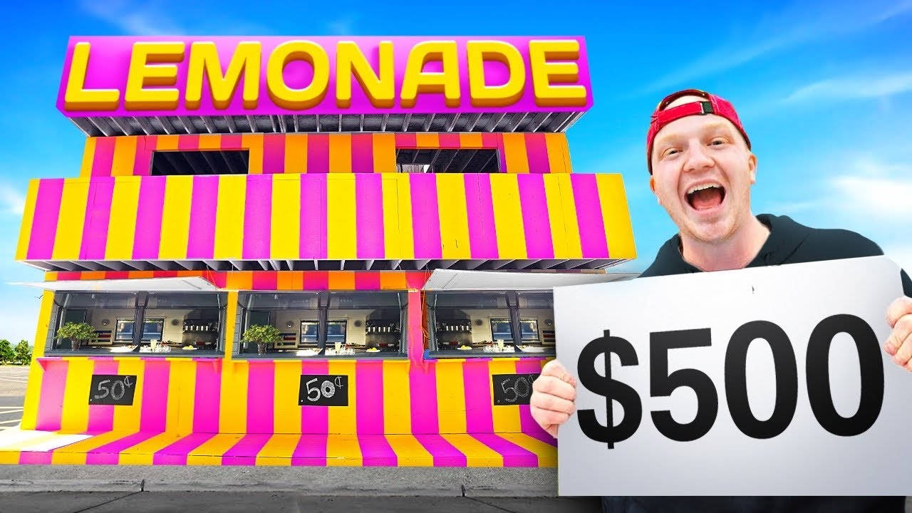 Unspeakable, lemonade stand, red cap, HD Desktop Wallpaper
