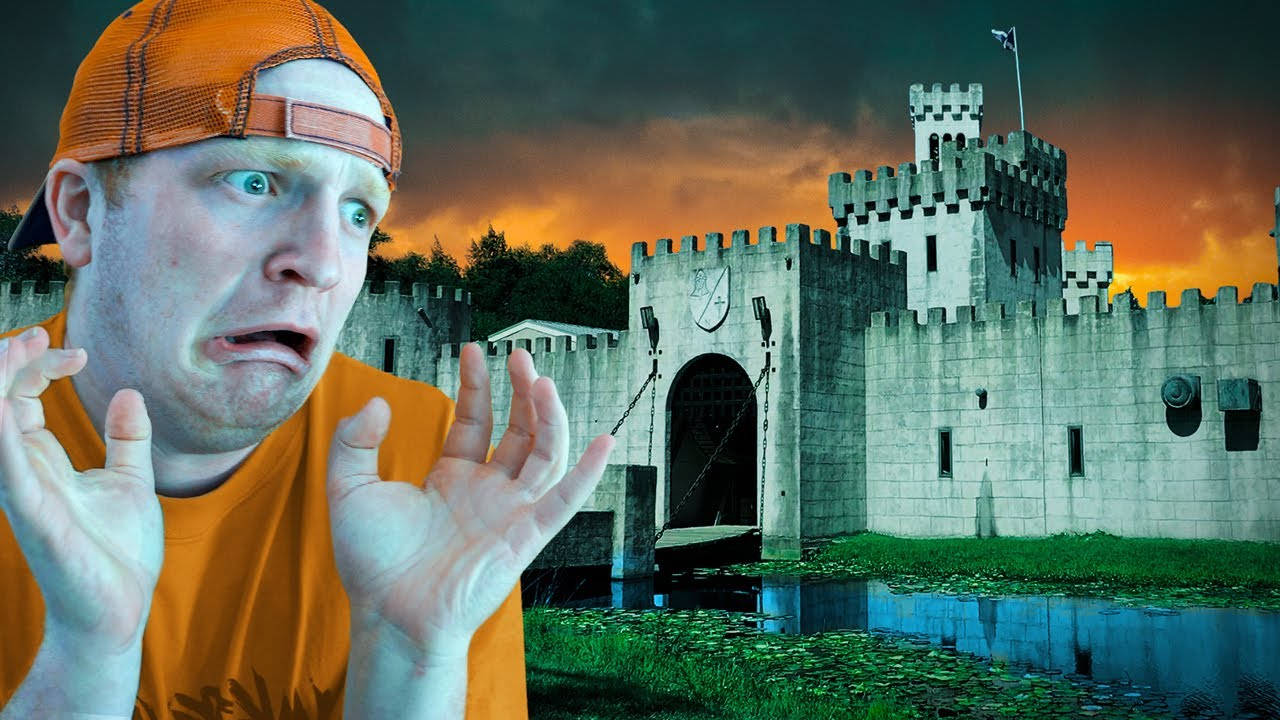 Unspeakable, castle, sunset, HD Desktop Wallpaper