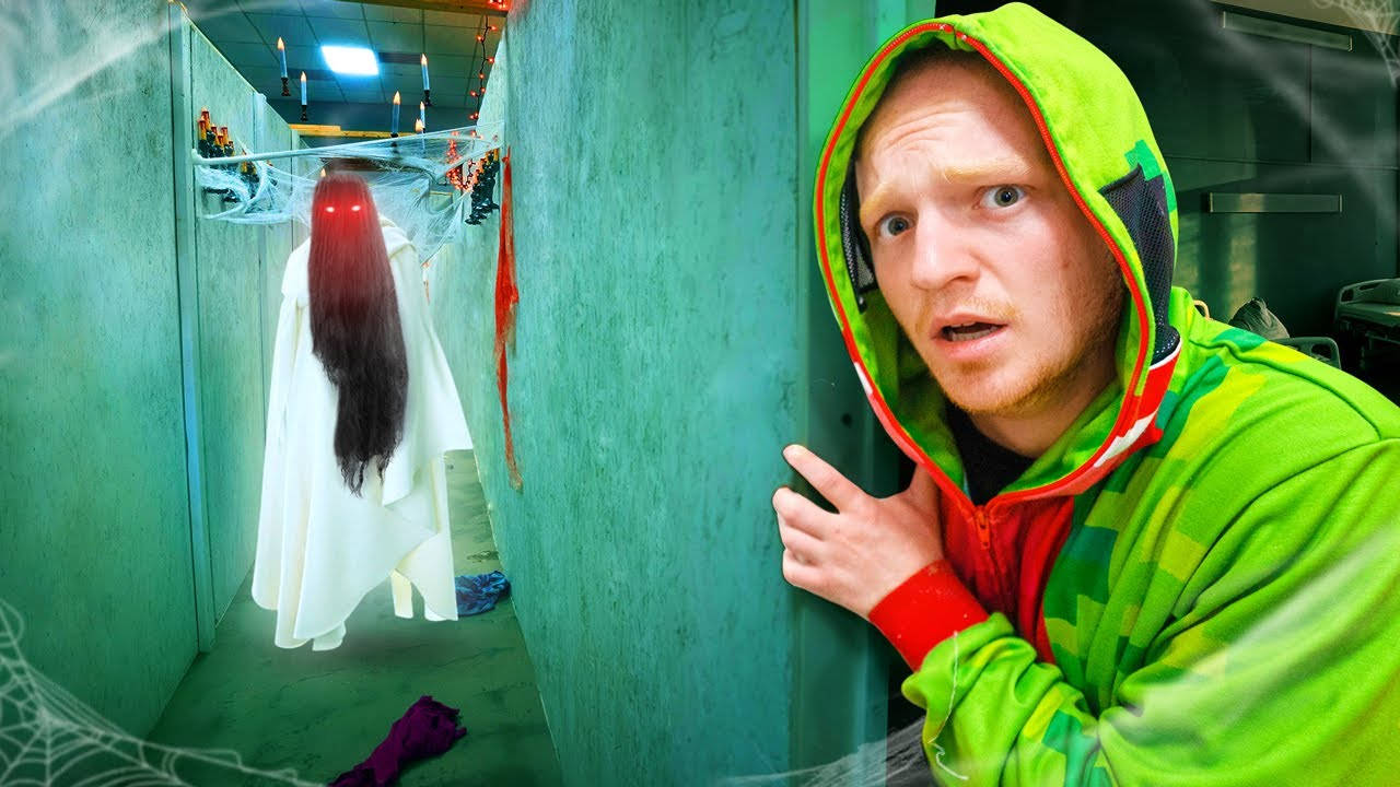 Unspeakable, green hoodie, creepy green hallway, HD Desktop Wallpaper