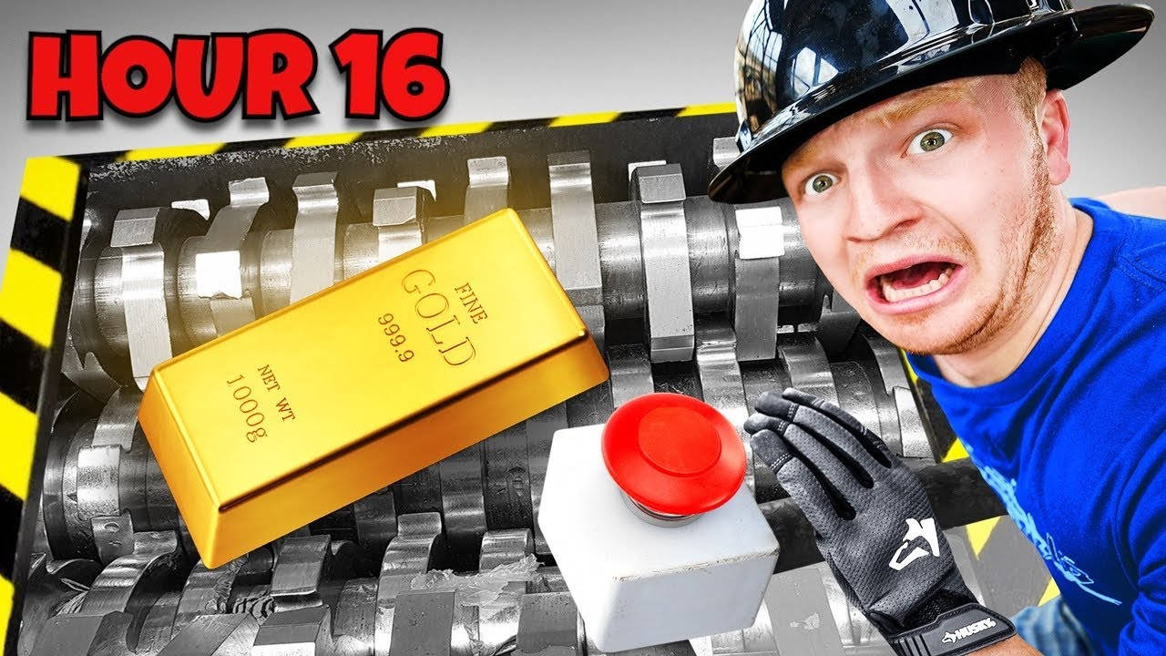 Unspeakable, gold bar, hard hat, HD Desktop Wallpaper
