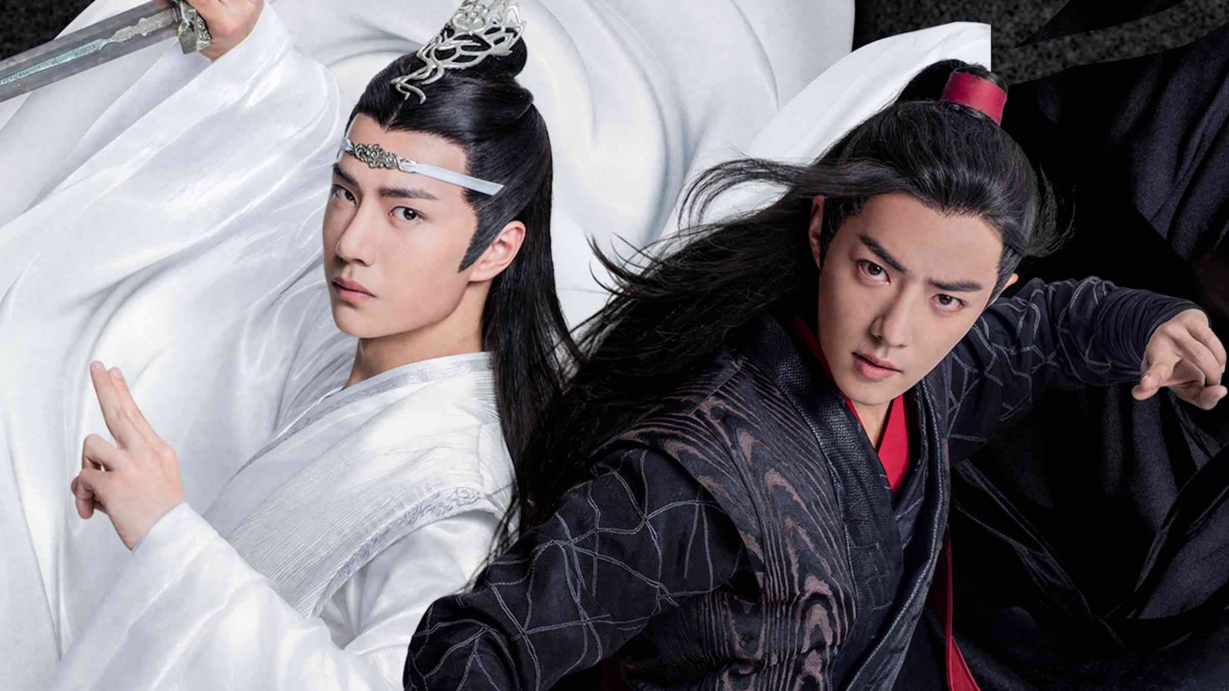 The Untamed, traditional Chinese robes, white, Full HD Desktop Wallpaper