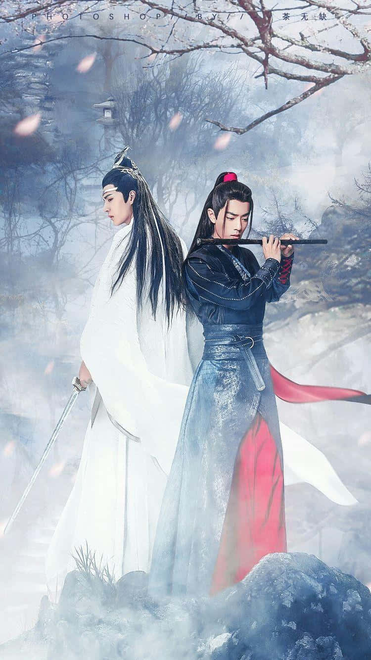 The Untamed, traditional robes, flute, HD Phone Wallpaper