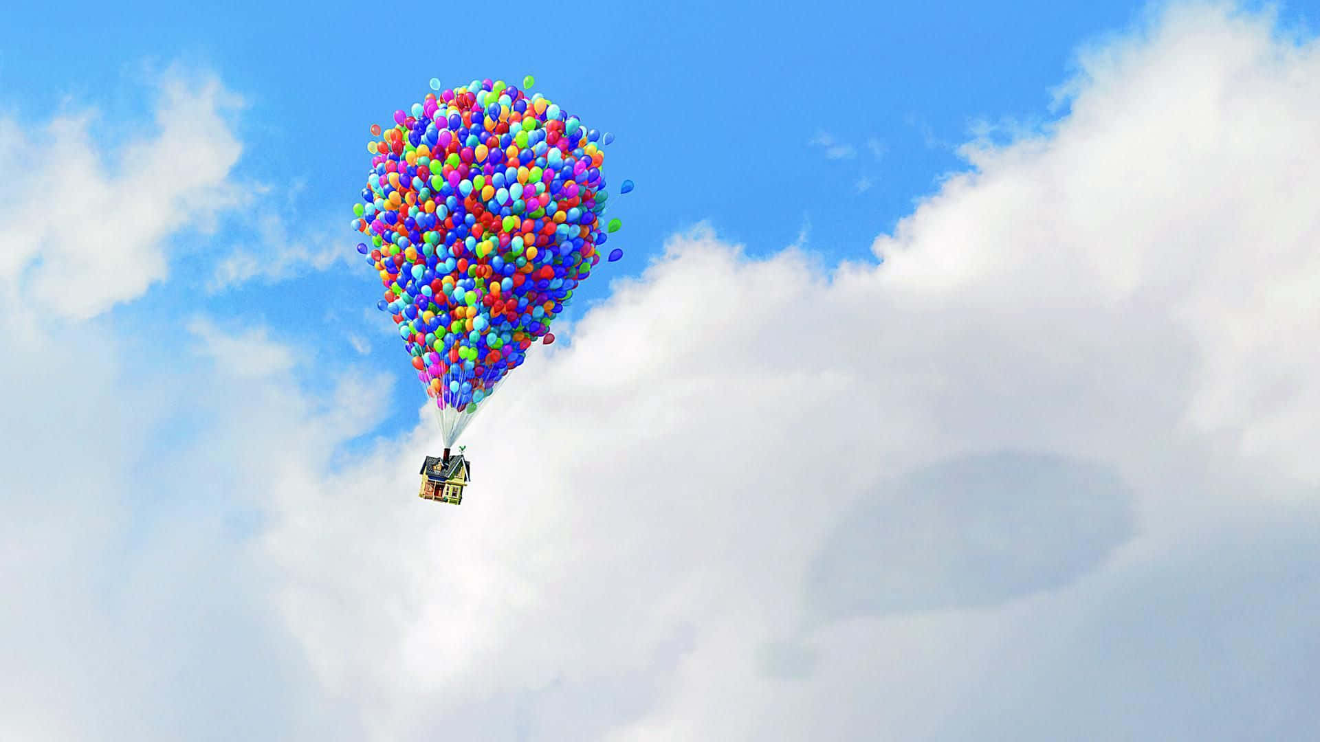 Up Movie, house, colorful balloons, Full HD Desktop Wallpaper