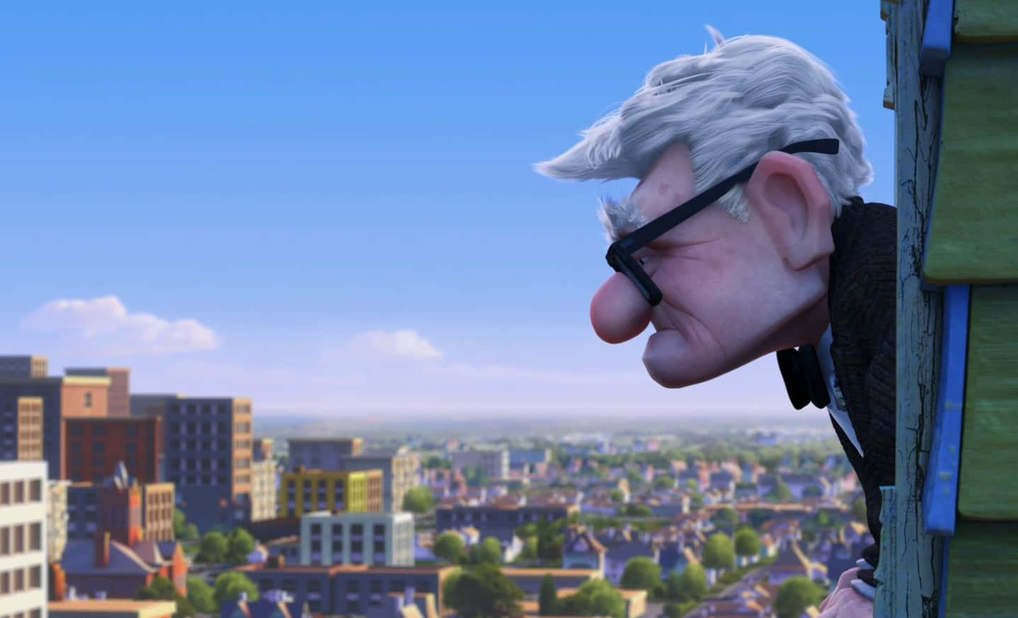 Up Movie, elderly man, white hair, HD Desktop Wallpaper