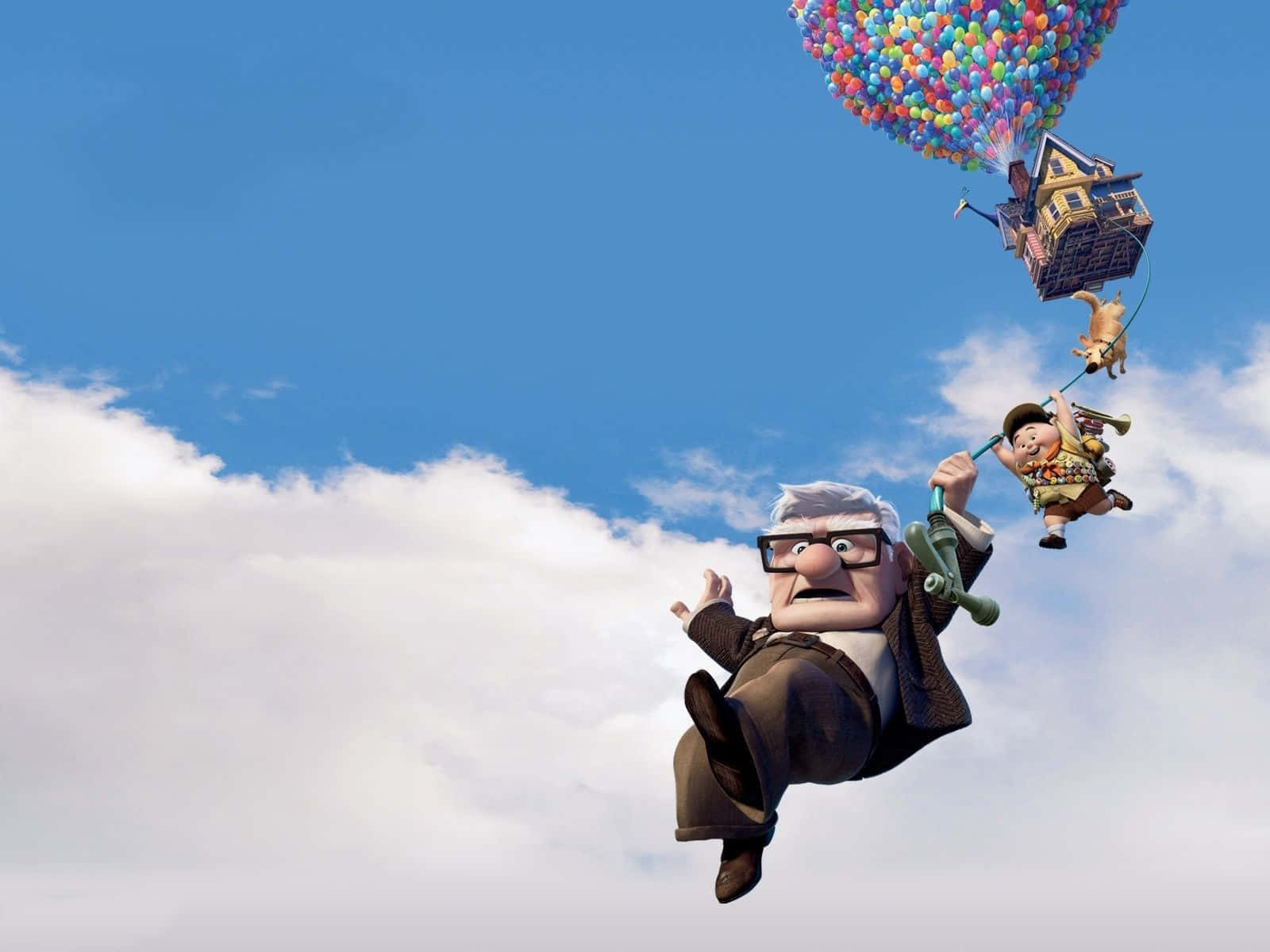 Up Movie, house, colorful balloons, HD Desktop Wallpaper