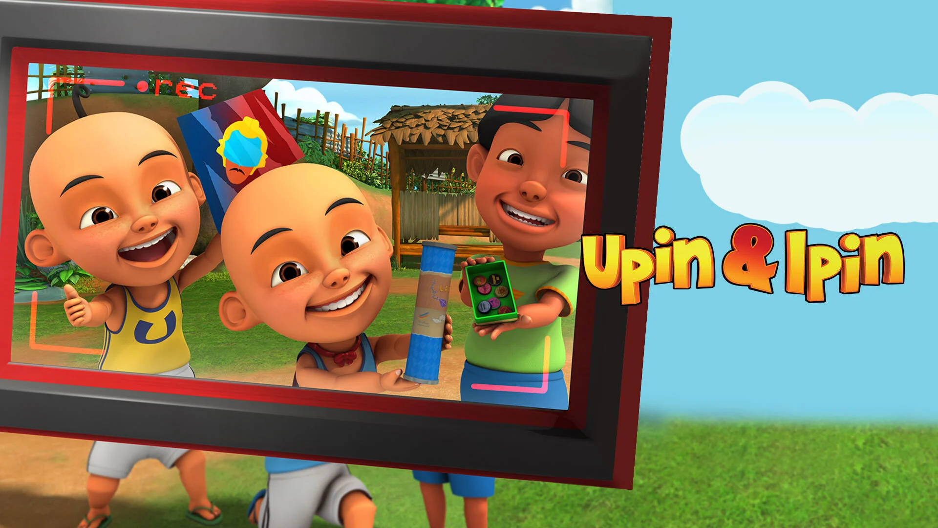 Upin, Ipin, TV scene, Full HD Desktop Wallpaper
