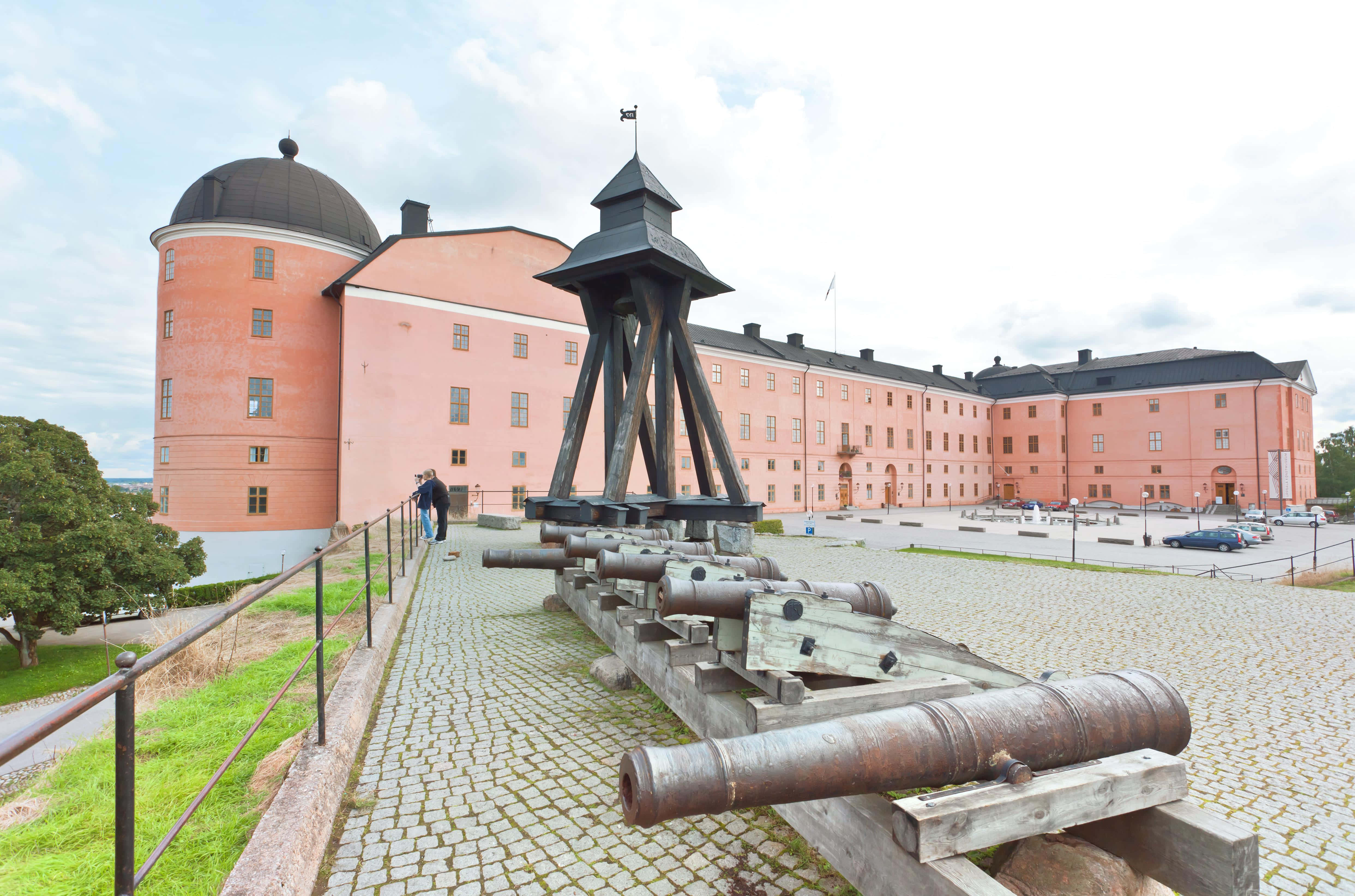 Uppsala, pink fortress, domed tower, 4K Desktop Wallpaper