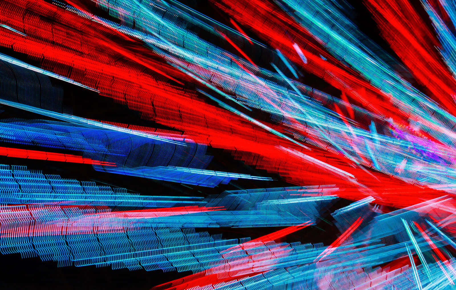 Integral Abstract Desktop, vibrant red, blue light streaks, HD Desktop Wallpaper