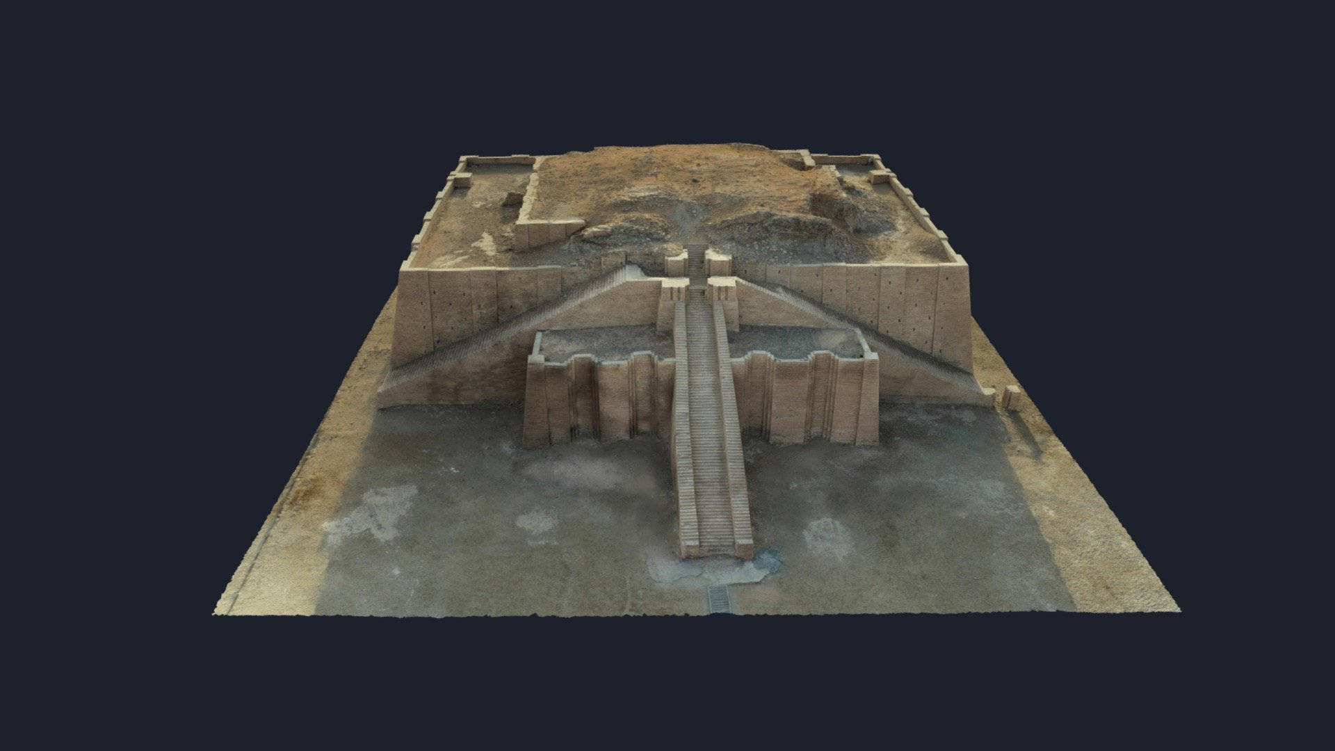 Ur, ziggurat, stepped terraces, Full HD Desktop Wallpaper
