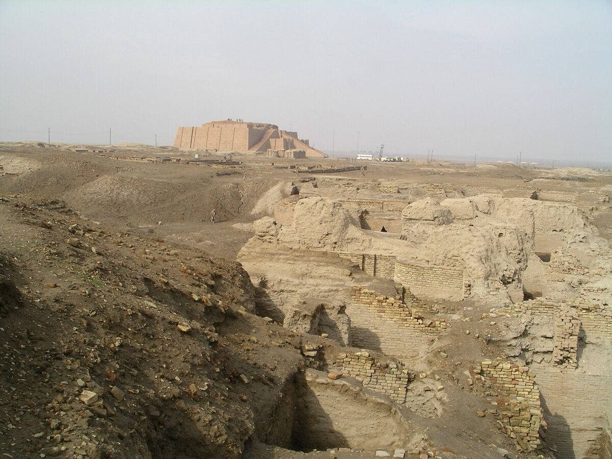 Ur, 21st Century BC, ziggurat ruins, SD Desktop Wallpaper