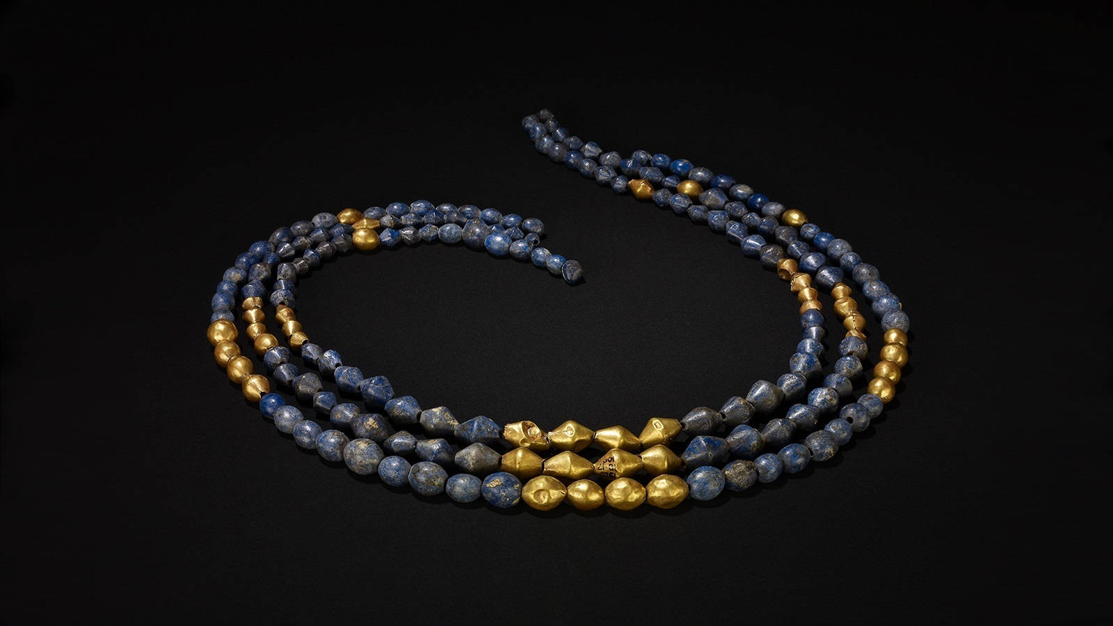 Ur, traditional necklace, blue lapis lazuli, HD Desktop Wallpaper