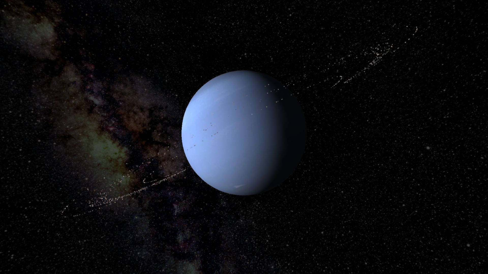 Uranus, black, nebula, Full HD Desktop Wallpaper